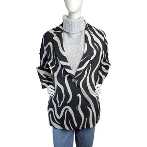 Joseph Ribkoff Abstract Print Blazer – Made in Canada, Size 8